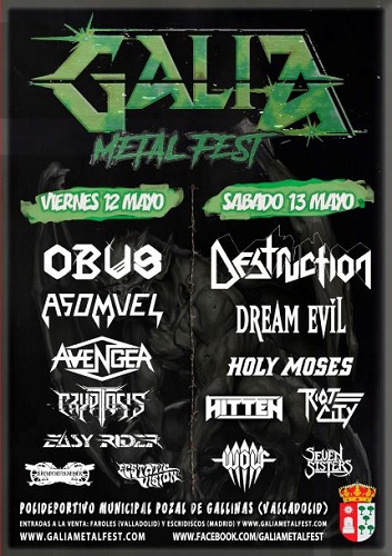 GALIA METAL FEST Agenda de Conciertos de Valladolid Watios y Decibelios